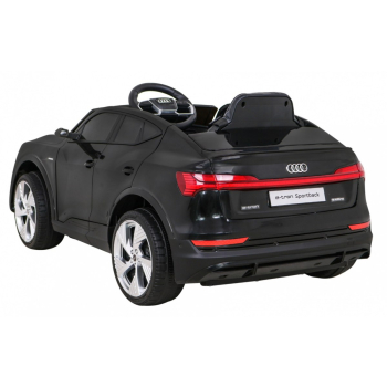 Audi E-Tron Sportback dla dzieci Czarny + Pilot + Napęd 4x4 + Wolny Start + Radio MP3 + LED